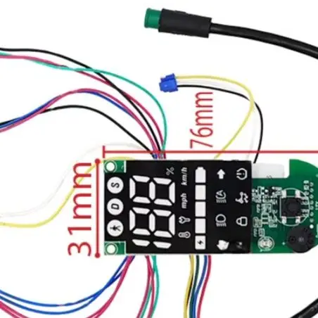 

Дисплейная плата приборной панели для электросамоката Xiaomi 5 Pro: Plug-and-Play, чёткий ЖК-экран, монитор скорости и заряда батареи