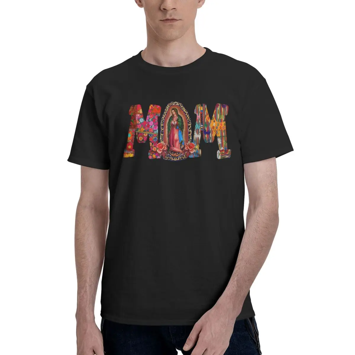 Colorful Virgin Mary Altar Movement Championship Novelty T-shirts High grade Home USA Size