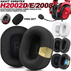 Earphone pads For Havit H2002D/E H2008D VOROTEX replacement Earpads headphones Earmuffs Mesh cloth Memory Covers Sponge Protein