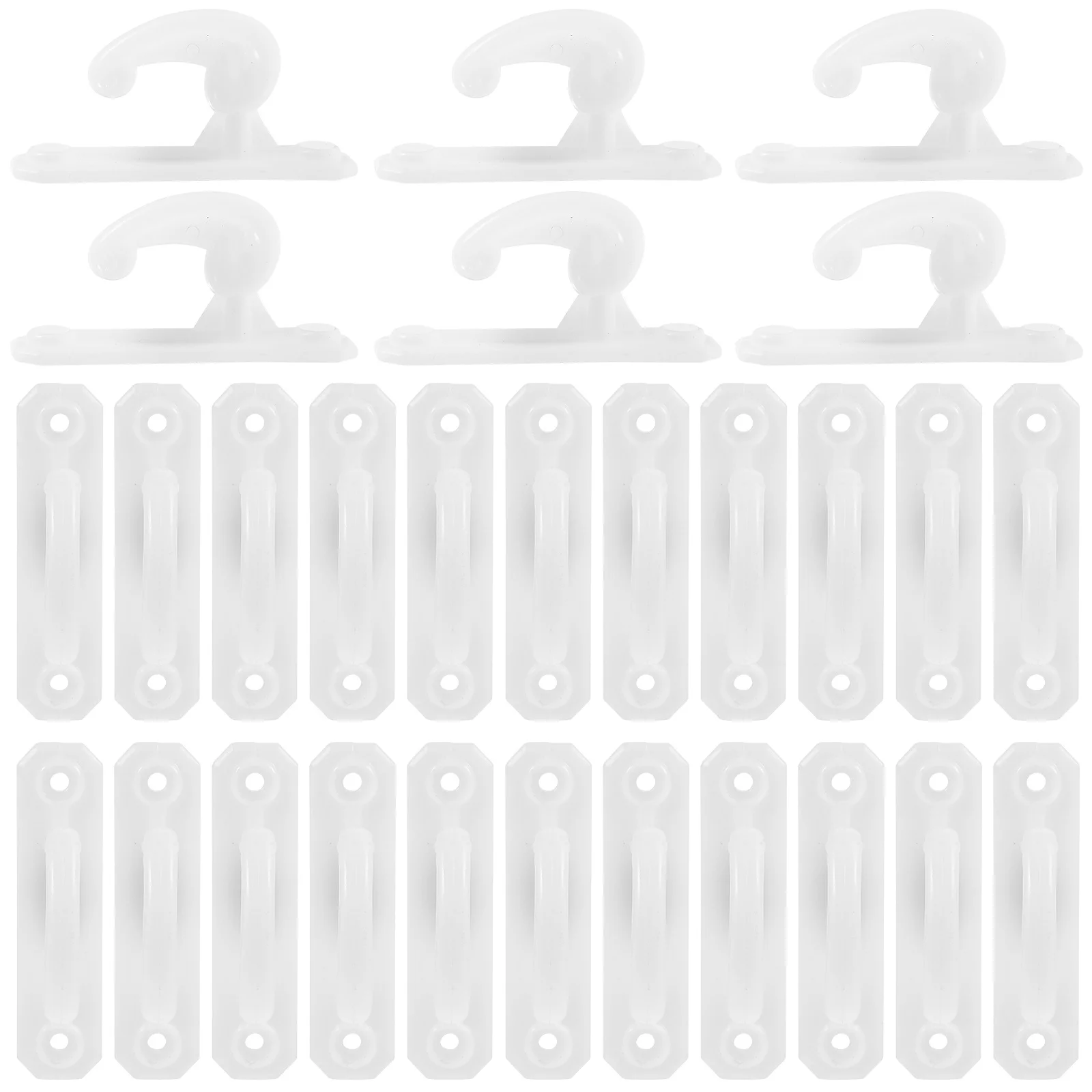 75 قطعة ستارة بلاستيكية لخطاف بلاستيكي ملابس معلقة جدار جبل خطاطيف معطف خطافات الستائر لتنظيم المنزل