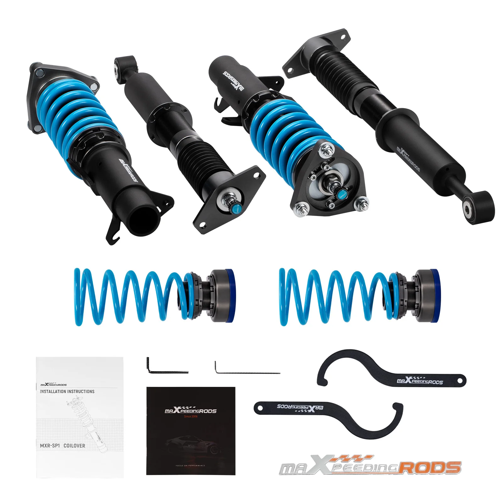

MaXpeedingrods 24-позиционные демпфирующие койловеры, комплект подвески для Ford Focus MK3 2011-2017