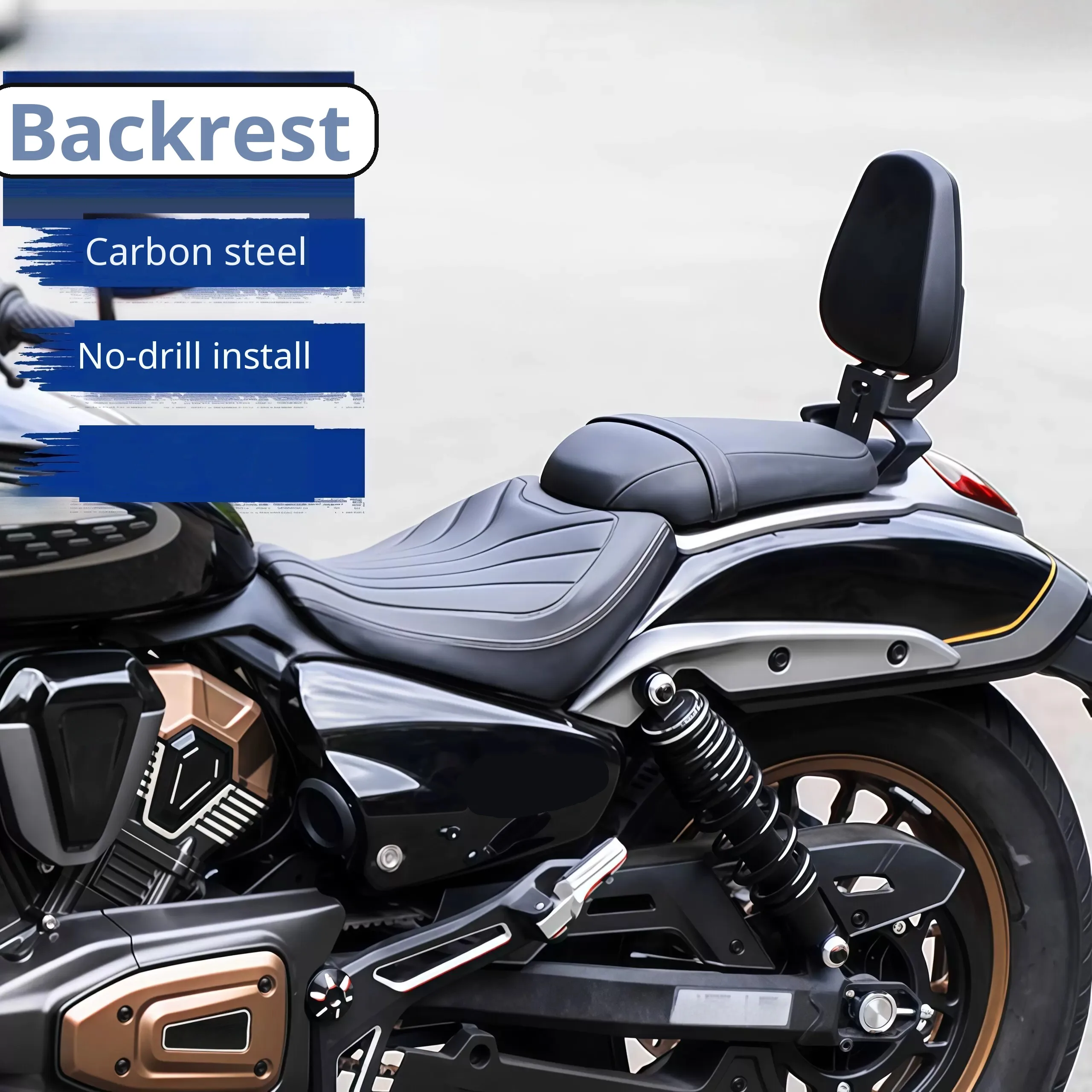 For VOGE CU625 AMT Motorcycle Rear Backrest, Passenger Sissy Bar Backpack Modification Accessories