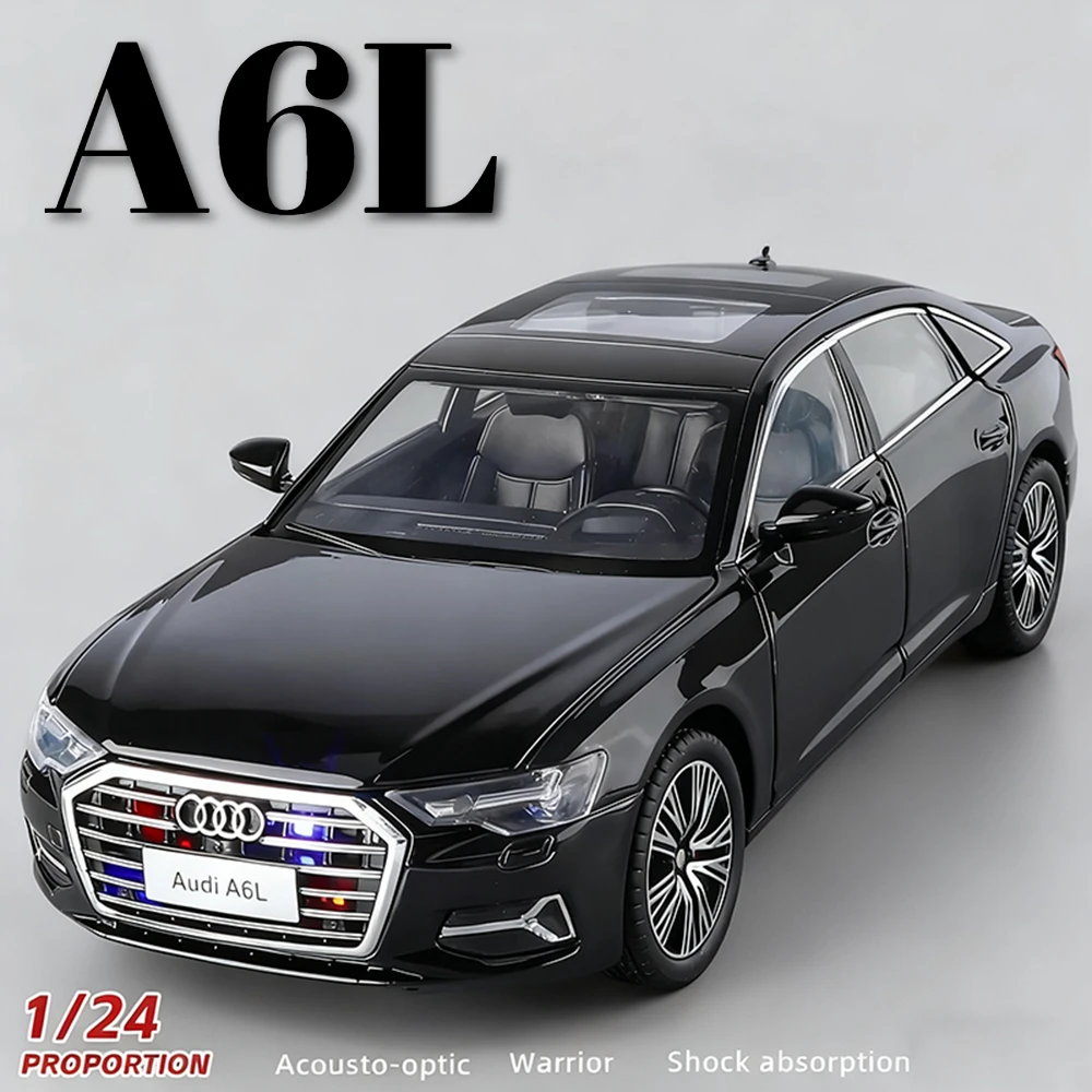 1:24 A6L RS7 Model Autka Zabawka Odlew Stopowy Kierownica Amortyzacja Miniaturowe Modele Zabawki Kolekcjonerskie Prezenty Urodzinowe