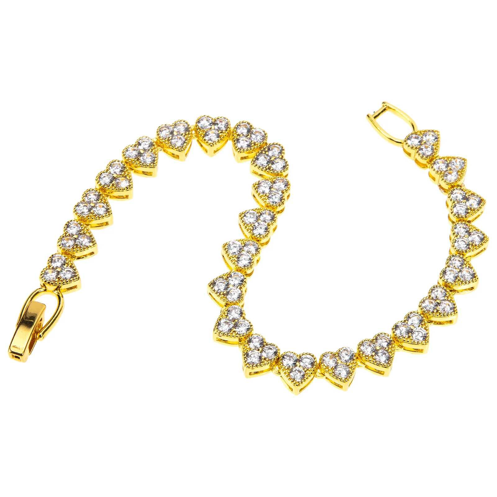 

Elegant Heart Cuban Link Necklace Diamond Choker Hip Hop Jewelry Birthday Anniversary Gift Cuban Link Chain Hip Hop Jewelry