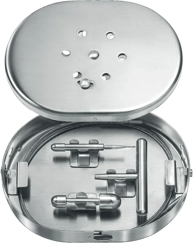 

Nabatoff Varicose Vein Probe Set with 5 Tips, Stainless Steel Case