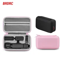 BRDR Pocket 3 bolsa de almacenamiento funda protectora dura para DJI Osmo Pocket 3 accesorio de cámara Estuche de transporte de viaje negro/rosa