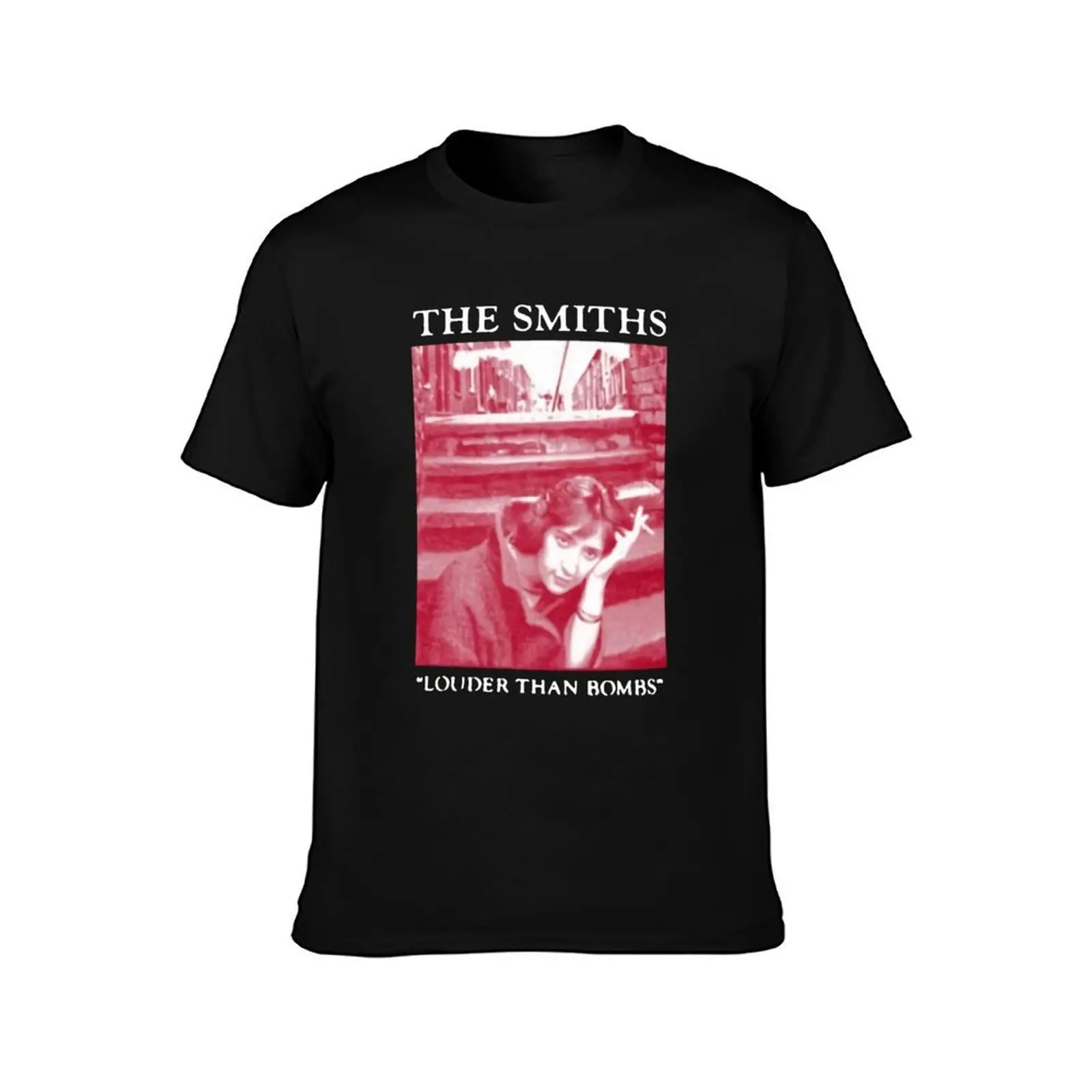 The Smiths Louder Than Bombs T-Shirt, Summer Casual Cotton Tee, Oversized Streetwear Tops, Vintage Graphic Print, 100% Cotton