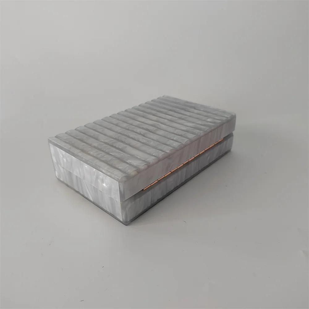 Marble PVC Wallets Luxury Women Gray Clutch Bag Acrylic Evening Bags Chic Wedding Party Cross-Body Striped Carteras Para Mujer