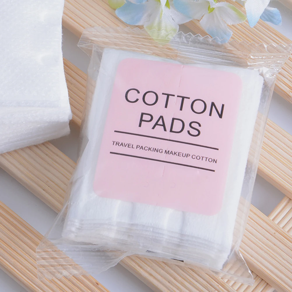 

10 Pcs/Pack Independent Bagged Cotton Facial Pads for Face Double Effect Makeup White