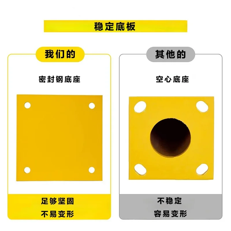 Thickened steel pipe warning column, anti-collision column, road protection pile, isolation pier, fixed road pile, ground pile