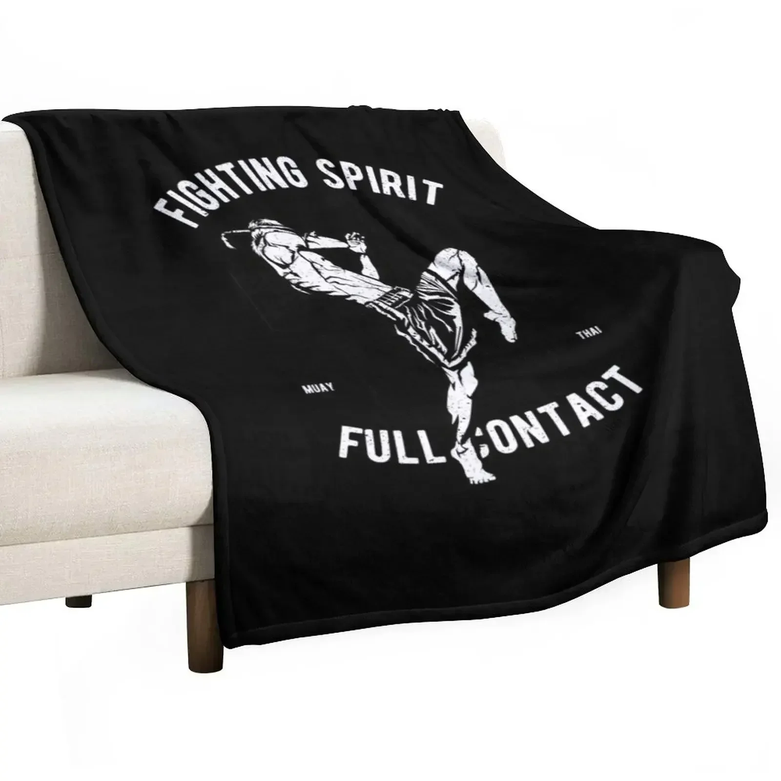 Fighter - Muay Thai Essential Throw Blanket valentine gift ideas Cute blankets and throws Blankets