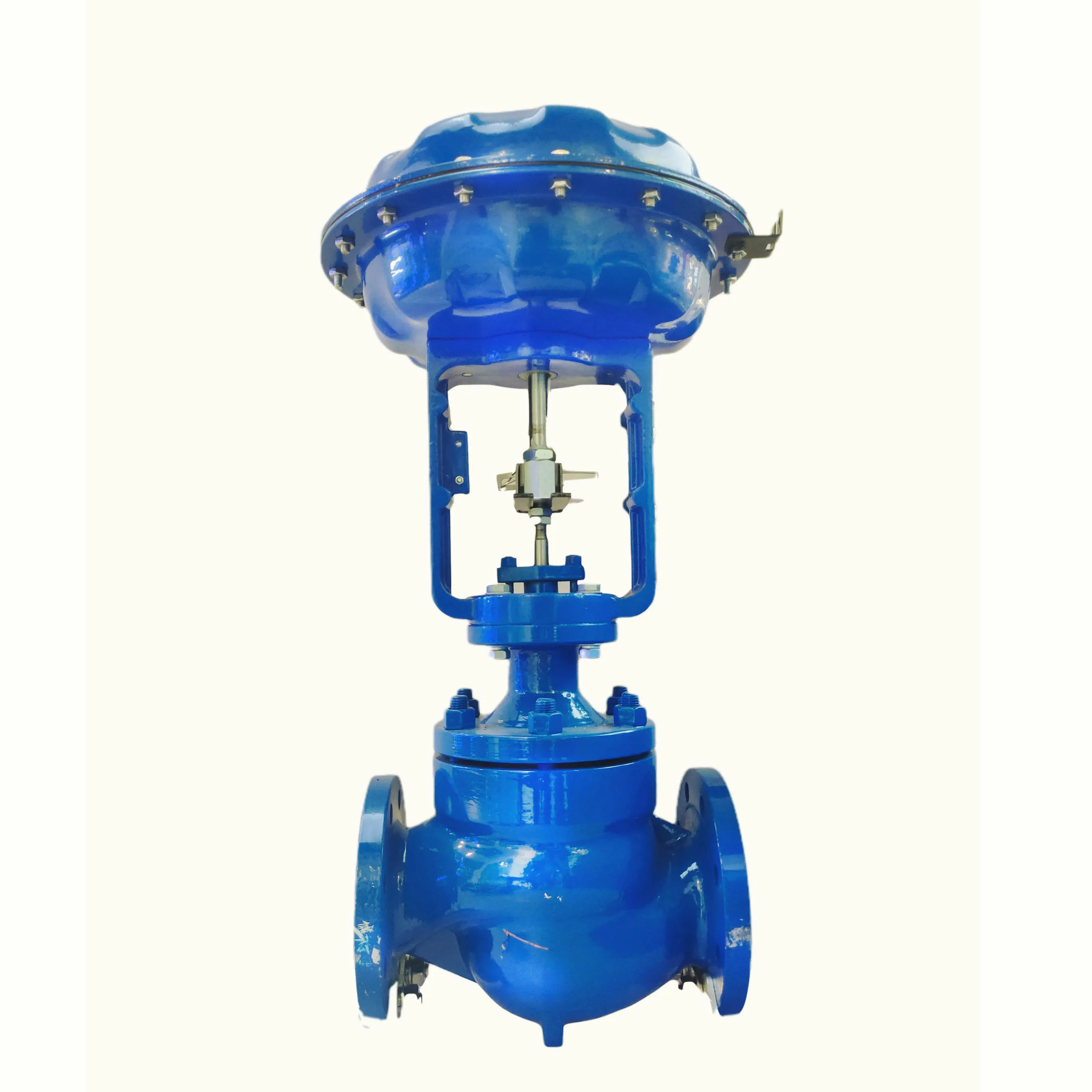 Positioner YT1000L DN50 ZJHP Series Series Carbon Steel Pneumatic Single Seated Cage Type Pneumatic Pressure Control Valve