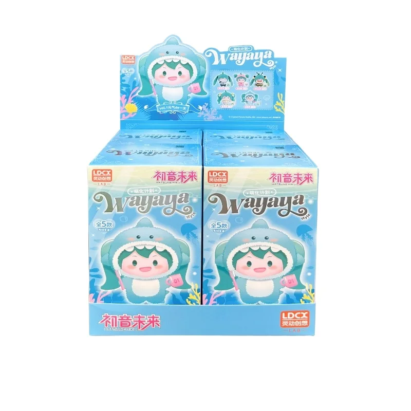 Perlengkapan Anime Asli Hatsune Miku Wayaya Boneka Plush Blind Box Set Sikat Gigi Cangkir Cuci Boneka Garage Kit Gantungan Kunci Perlengkapan Anime