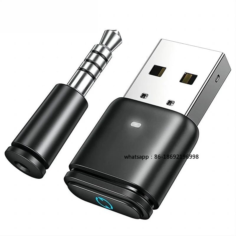 

USB Bluetooth 5.3 Transmitter aptX HD AD Audio Adapter for PS5 PS4 Nintendo Switch Headset Speaker Mic Bluetooth Receiver