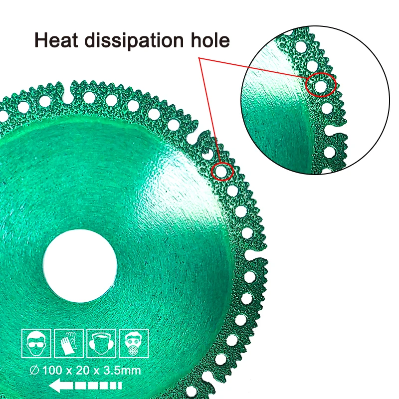 Smerigliatrice angolare multifunzionale lama da taglio composita brasatura piastrelle di ceramica fetta secca lama per sega in marmo utensile da taglio per lastre di ferro