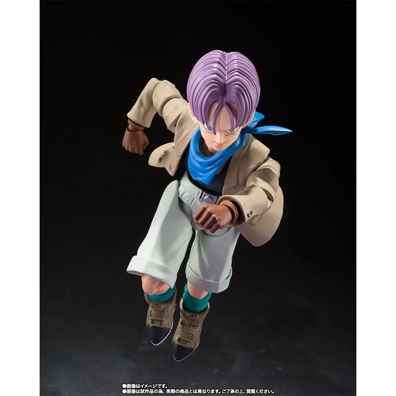 ドラゴンボールの子供向けアニメフィギュア,s.h.figuarts,トランクス,gt,dbz,shfトランクス,収集可能なおもちゃ,オリジナル,在庫あり