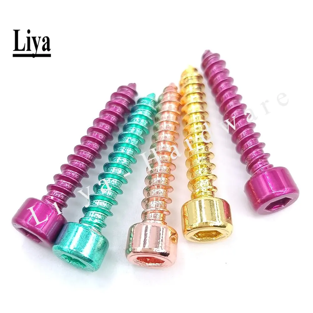 10pcs M3M4M5M6 Stainless Steel 304 cylindrical inner hexagon self-tapping screw speaker speaker screw cup head wood tooth screw