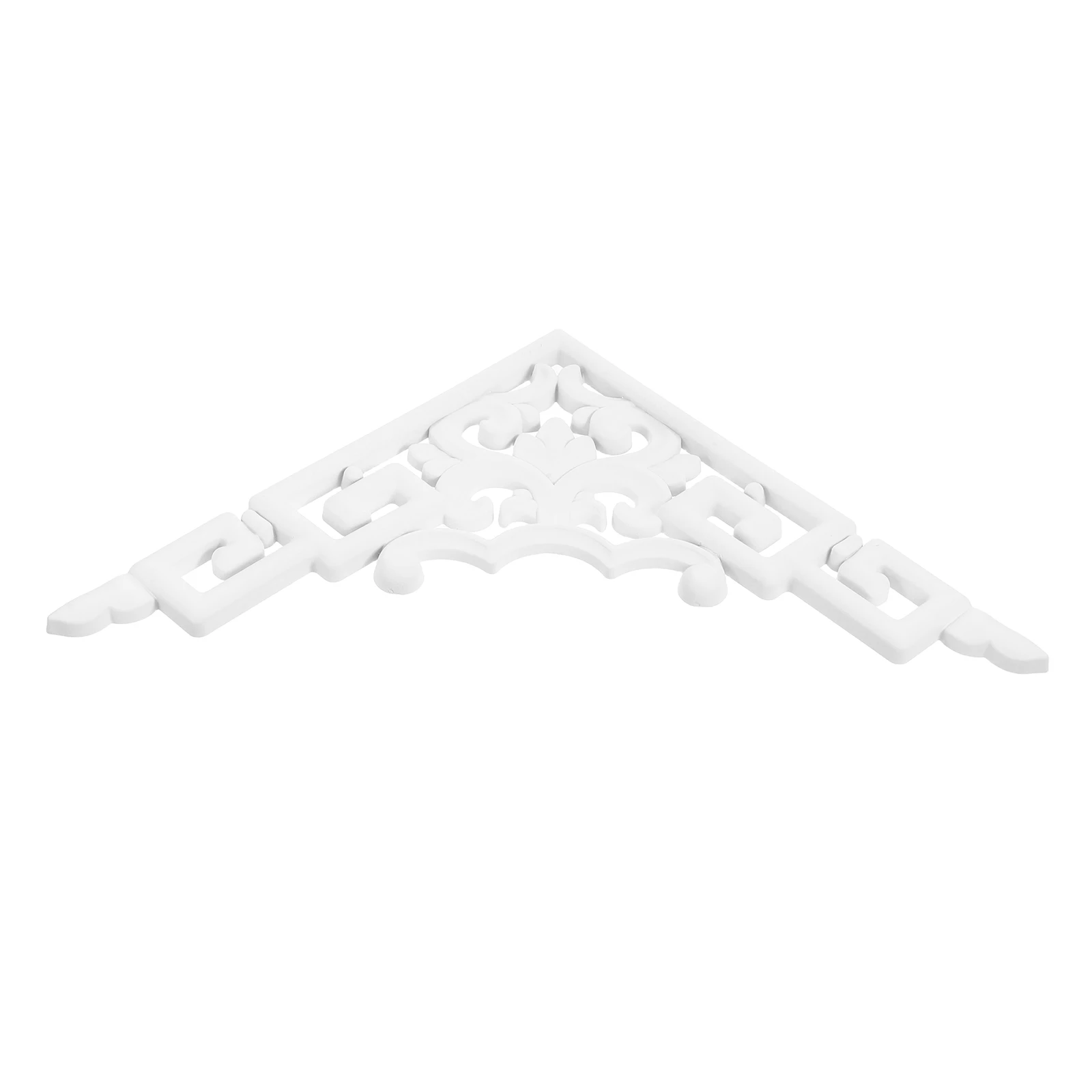 

Ceiling Wall Stickers Decorative Shelf Brackets Unpainted Decal Wood Carving Faux Plaster Crown Molding Background Border Easy