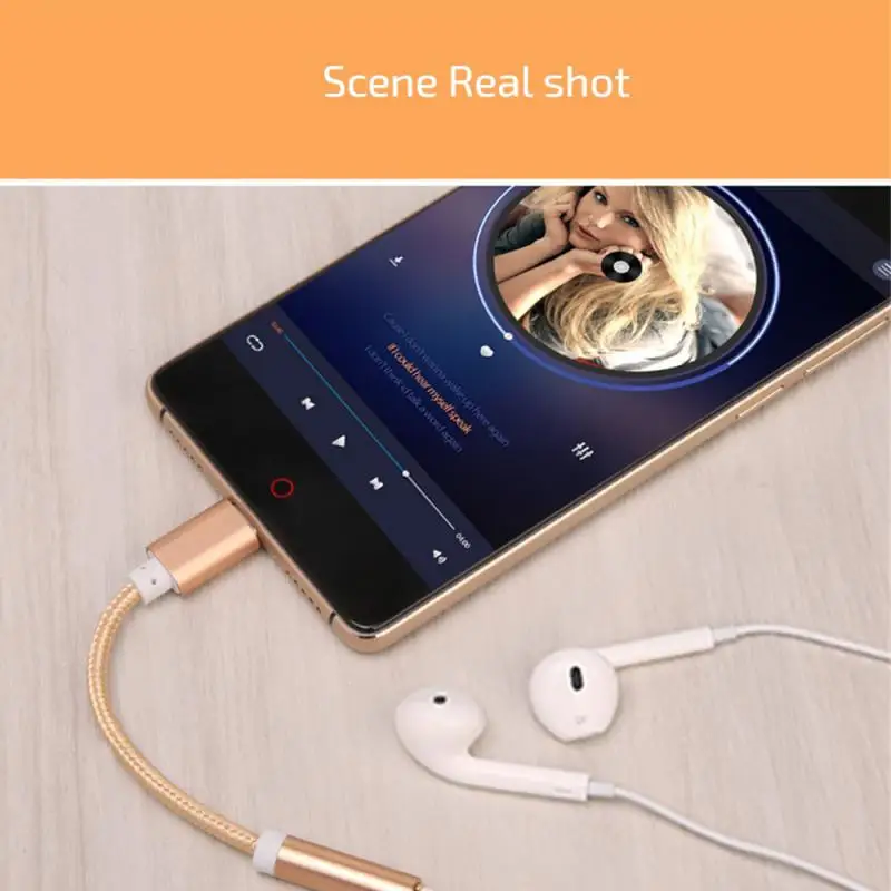 Headset Patchkabel langlebig zuverlässig Trend Typ C zu 3,5mm Buchse Konverter Innovation Typ C zu 3,5mm Adapter Multifunktion spitze