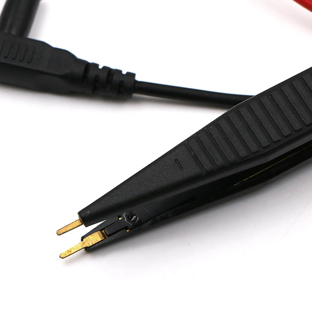 =Chip=Test=Clip Multimeter Probe Tweezers Patch Multi-purpose Test Clip=SMD Resistor Capacitor Tester For Capacitance Inductance