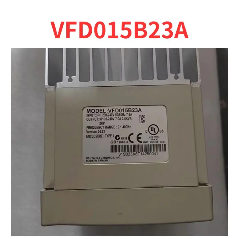 

Second-hand VFD015B23A inverter test OK Fast Shipping