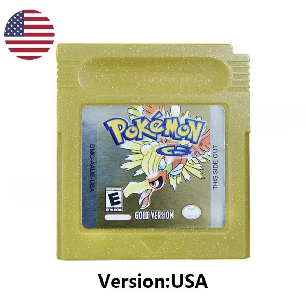 HOT USA ESP FRA GBC Pokémon Cartridge Bundle Red/Blue/Crystal/Gold/Silver/Yellow/Green Multilingual Card Pokémon Game Card image 3