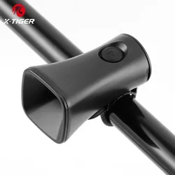 X-TIGER Bicycle Bell Square Rechargeable Bike Motorcycle Electric Anti-theft Alarm Horn Loud Alarm Ring Bell Cycling Accessories