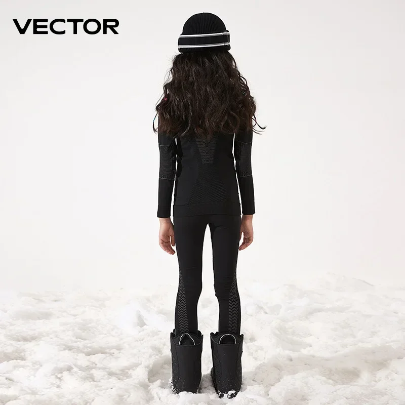 VECTOR Children Ski Thermal Underwear Sets Sports Quick Dry Tracksuit Fitness Workout Exercise Tight Shirts Jackets Sport Suits