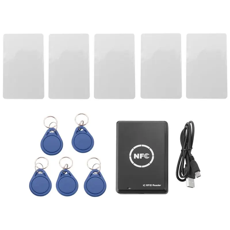 

RFID Copier Duplicator Keyfob Smart Card Reader Writer 13.56Mhz Encrypted Programmer USB UID EM4305 Card Tag Copy-AEF7