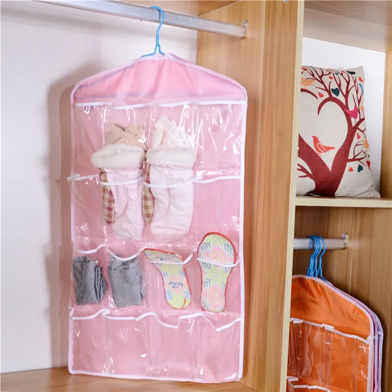 16 Gedoge Closet Underwear Socks Sorting Bag Hanging Bag Hanging Storage Arrangement Bag Stall Bathroom Organizer  Diaper Bag