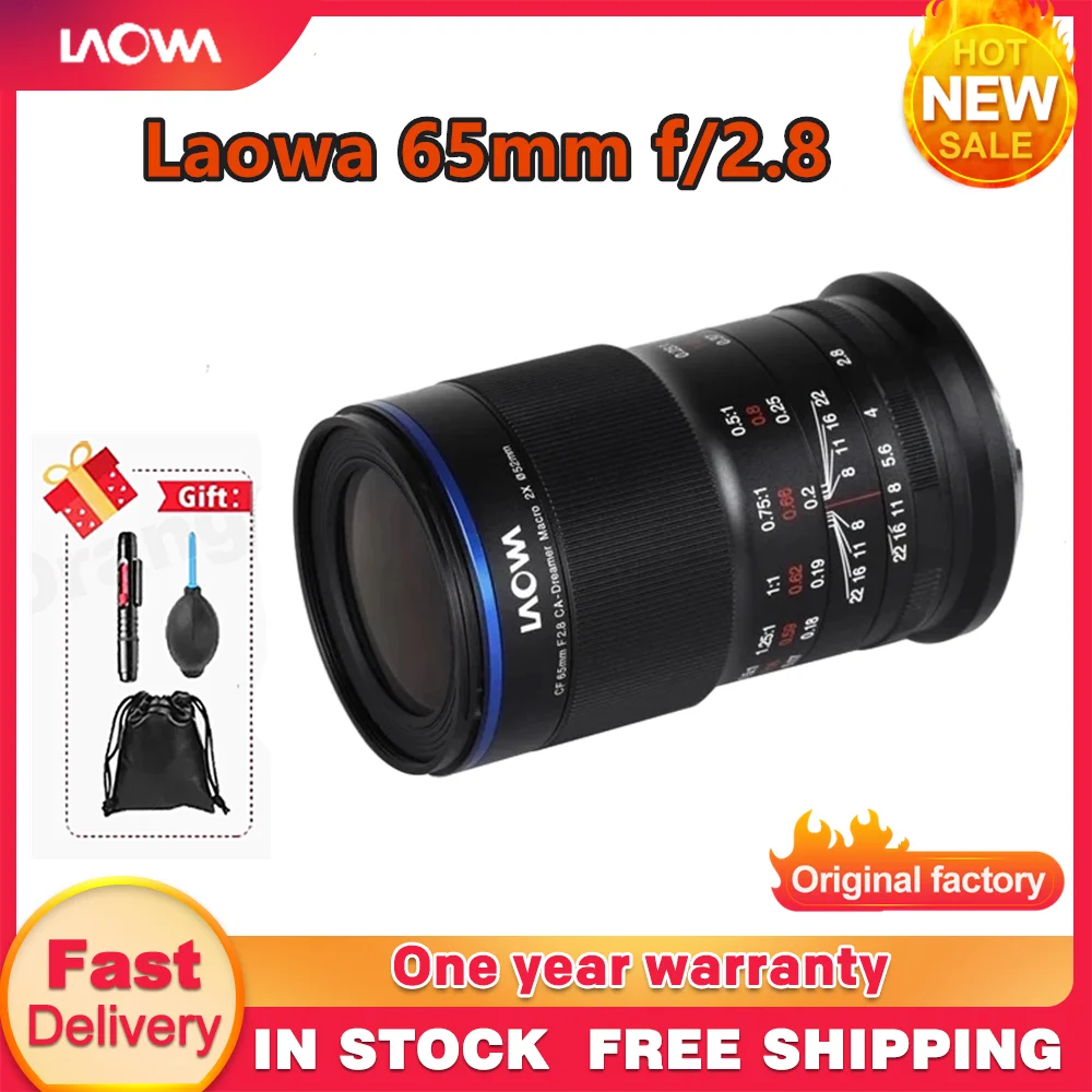 Venus Optics Laowa 65mm f/2.8 2x Ultra Macro Camera Lens APO for Sony E for FUJIFILM X For Canon RF EF-M for Nikon Z Cameras