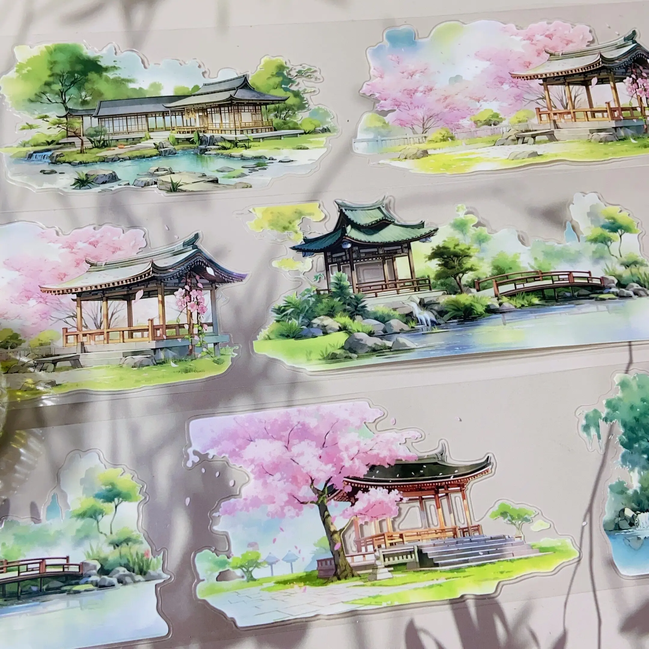 

Portage Flowing.craft Pet Antique Courtyard Flowing Water Die Cutting Card Diy Scrapbook Sticker 1 Loop Washi Pet Tape Sample St