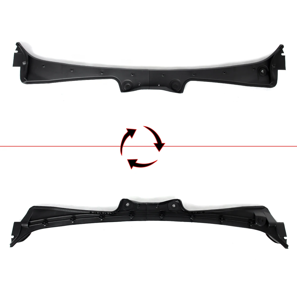 Front Windshield Wiper Cowl Panel Water Deflector For BMW 5 Series E60 E61 2003 2004 2005 2006 2007 2008 2009 2010 Car Accessories view 3
