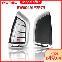 2PCS AUTEL IKEYBW004AL For BMW 4 Button Smart Key Remote For MaxiIM KM100 IM508 IM608 Key 700+ Car