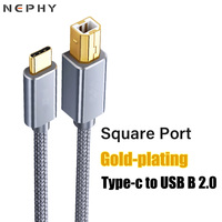 USB C to B Type B 2.0 Cable for Canon HP Epson Printer Scanner Electric Piano Organ Electronic Drum Keyboard USBC USBB Data Cord