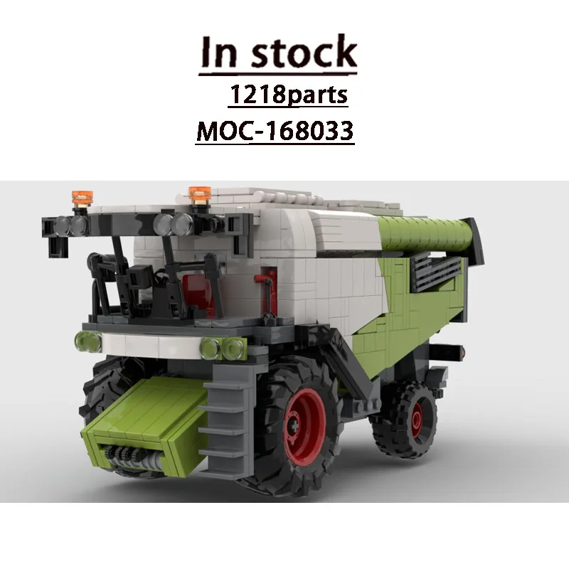 

MOC-168033 Farm Agricultural Combine Harvester Building Block Model 1218 Parts Boys' Children's Birthday Christmas Toy Gift