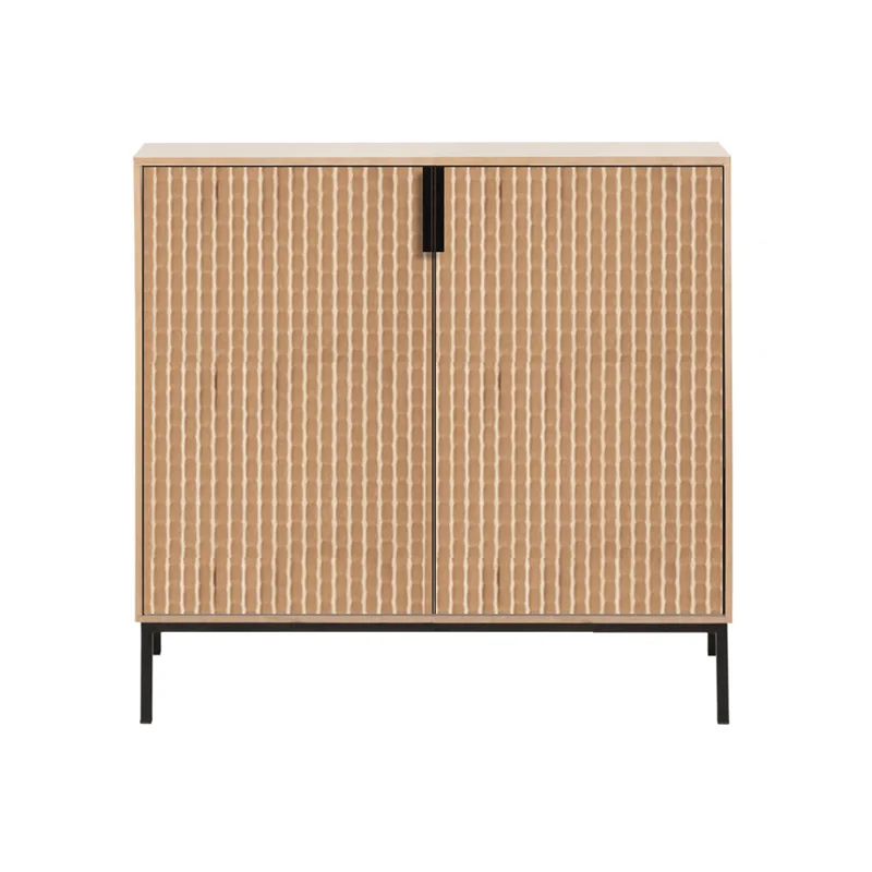 Professional Packaging Modern Black Sideboard Nordic Furniture Modern Wooden And Iron Vitrine Living Room Cabinet