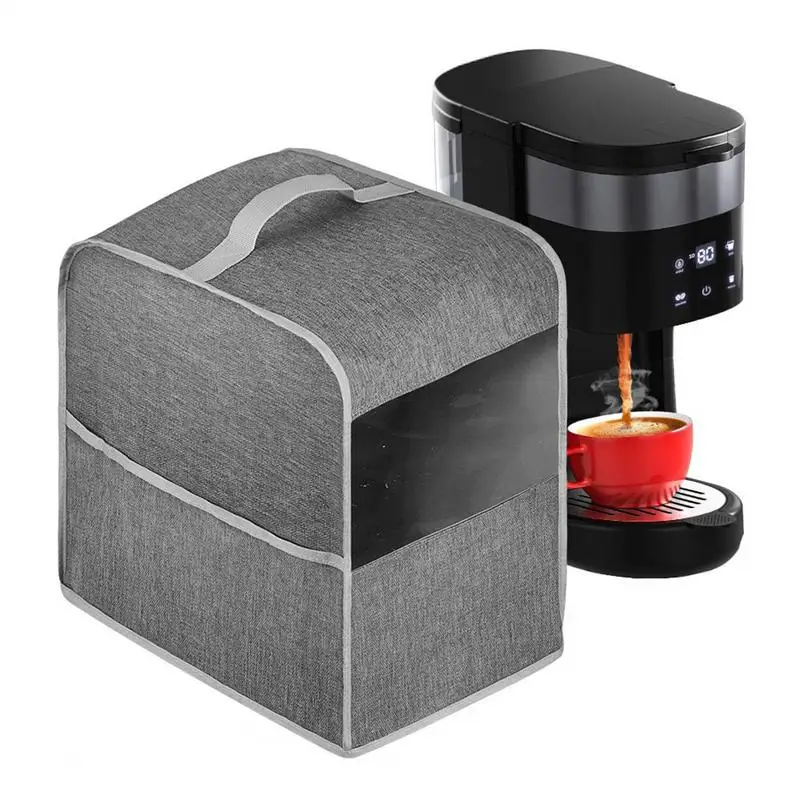 

Чехол для кофеварки, большой пылезащитный чехол для машины для напитков с ручкой, многофункциональный защитный инструмент, аксессуары для бытовой техники