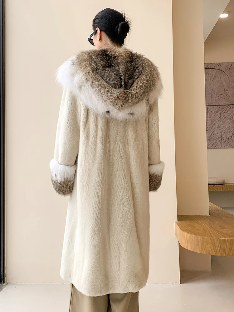 Fangtai 2023 Fashion New Winter Warm Luxury Natural Real Mink Fur Coat Women Plus Size Fur Jacket Free Shipping Special Offer