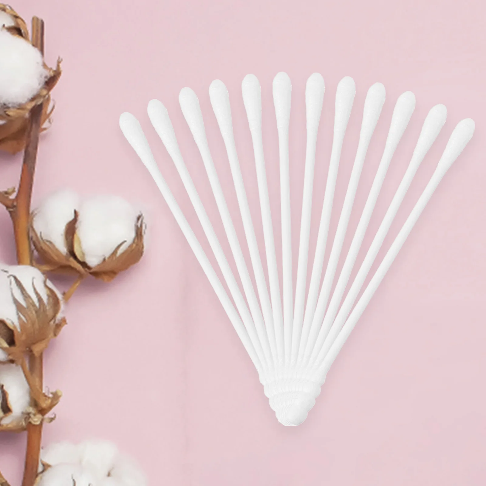 

200pcs Multiuse Cotton Swabs with Two Different Heads for Care Makeup and Ear Cleaning Tool