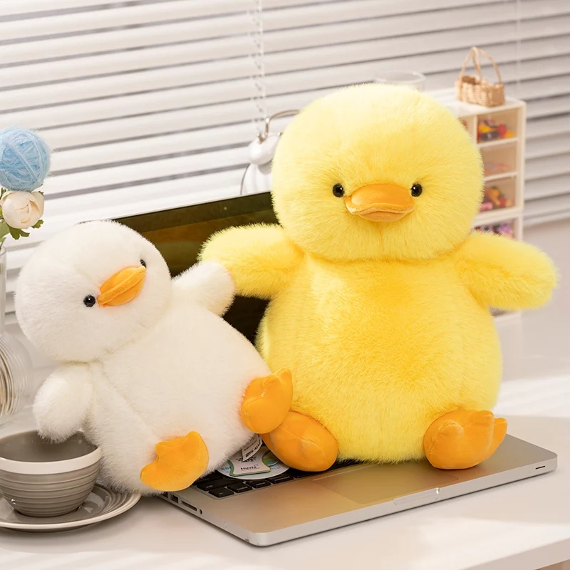 25/32cm Simulation Cute Duck Doll Yellow White Duck PlushToy Stuffed Animal Baby Appease Toy Cartoon Gift Bedroom Decoration