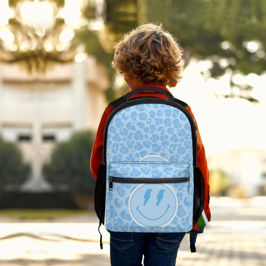 Materiale scolastico Preppy, blu, zaino da College impermeabile ad alta capacità per ragazzi di nuova moda femminile da 17 pollici