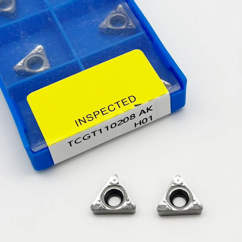 TCGT110202 TCGT110204 TCGT110208 AK H01 Carbide Inserts  TCGT Internal Boring Blade For Aluminum