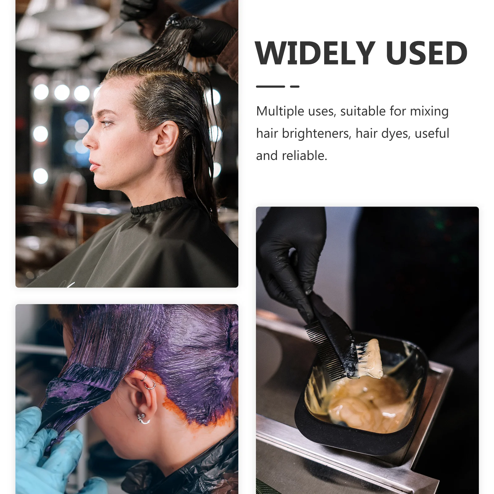 1Set Hair Dye Brush Set Thickened Mixing Bowl Hair Coloring Tool Salon Home Dye Kit Reusable Easy Clean Salon Supplies - Image 3