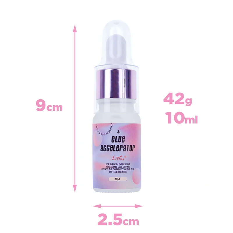 Super Bonder pour Extension de Cils, vaccage Rapide, Longue Durée, Accélérateur de Colle, Fournisseurs Adhésifs, 10ml