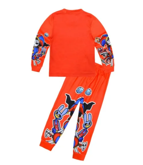 The Amazing Digital Circus Pajamas Boys Girl Top+Pant Sets Kids Pomni and Jax Clothes Set Toddler Clothing Baby Clothes