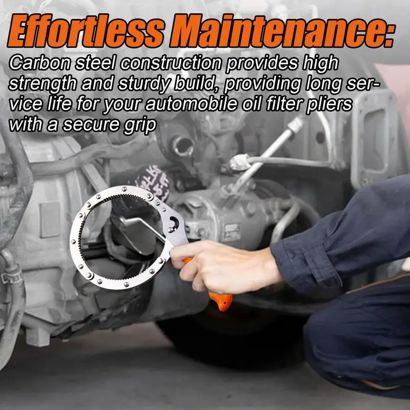 

Oil Filter Removal Pliers Oil Filter Removal Installation Adjustable Pliers Handcuff Design Precise Fit Vehicle Maintenance