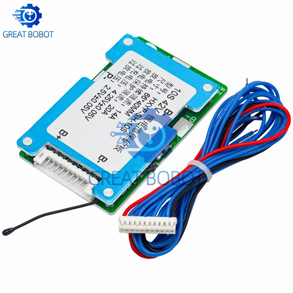 BS 10S 42V 15A BMS Polymer Cell 18650 Lithium Battery Protection Board With Balance Built-in Temperature Control