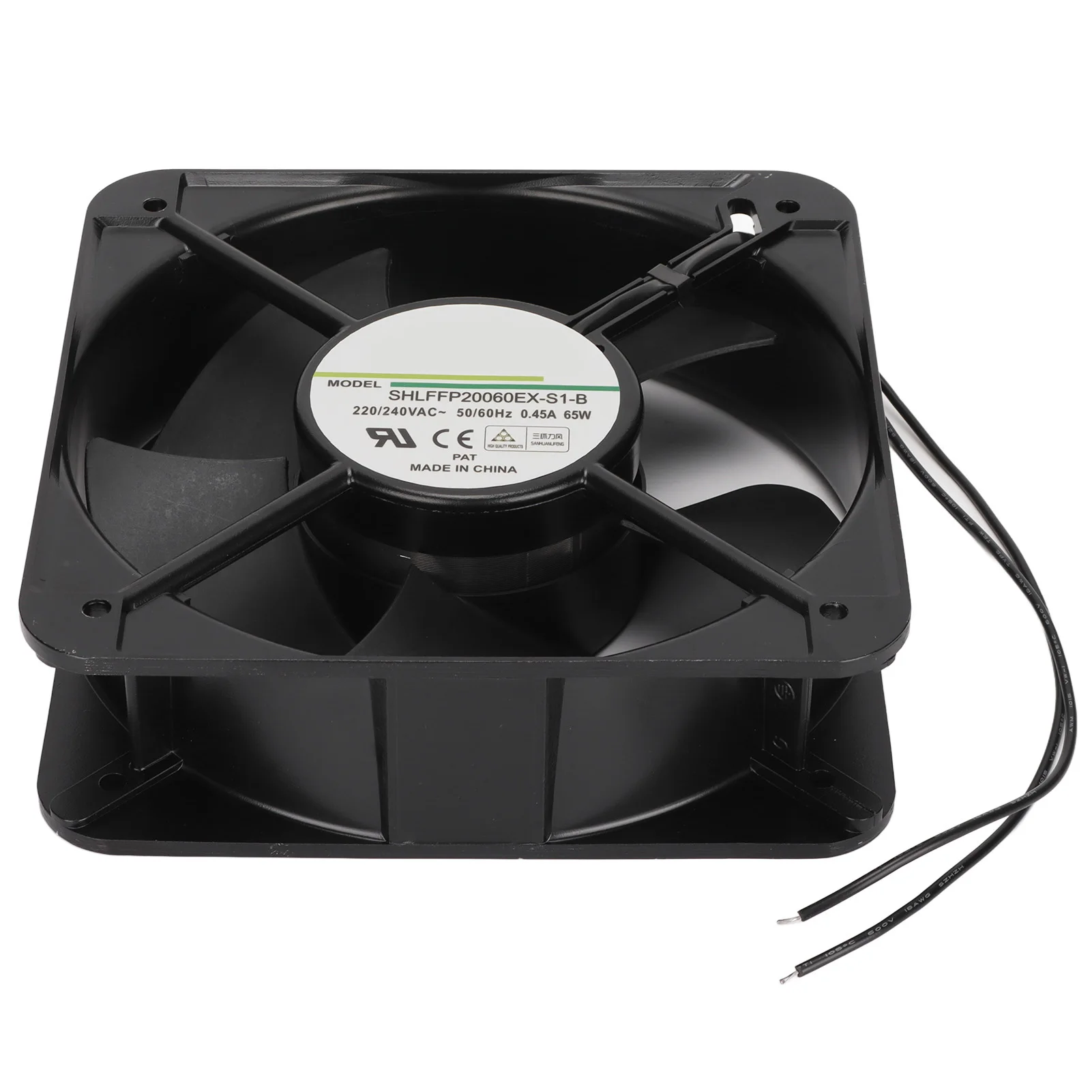 พัดลมระบายความร้อน 200 มม.Ball Bearing พัดลมระบายความร้อนอุตสาหกรรมสําหรับแชสซีระบายอากาศเครื่องจักรแหล่งจ่ายไฟ 220/240V 200 มม.พัดลม