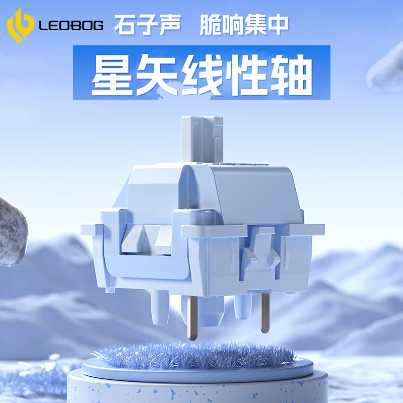 

Leobog Seiya 32g линейные предварительно отопленные 5-контактные переключатели стержня POM HotSwap для игровых механических клавиатур MX